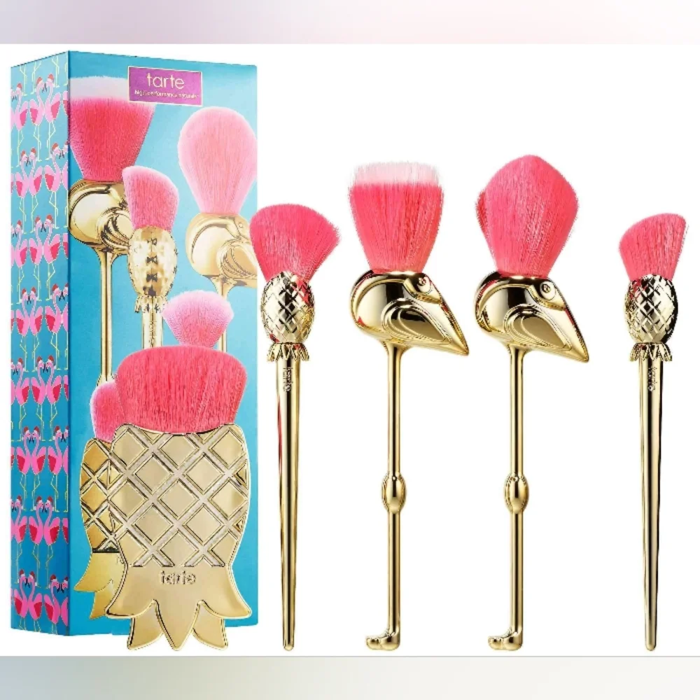 Tarte NIB Lets Flamingle Brush Set